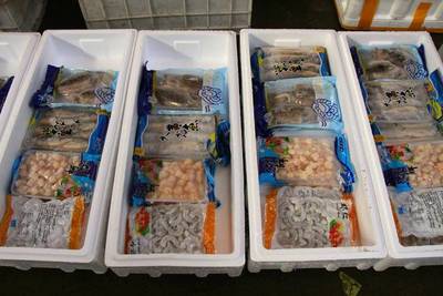 煙臺市場海鮮年貨大比拼 本地海鮮漸成年貨主角，傳統農副產品銷售平穩